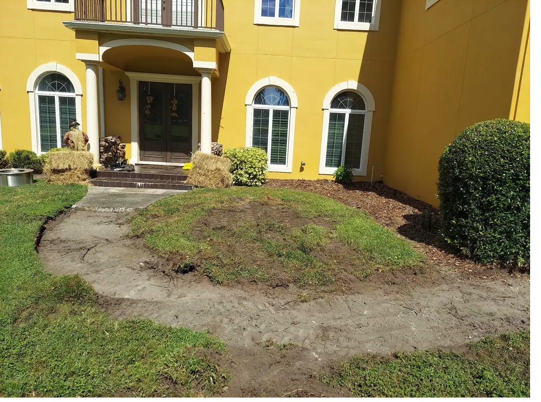 Before paver project 6