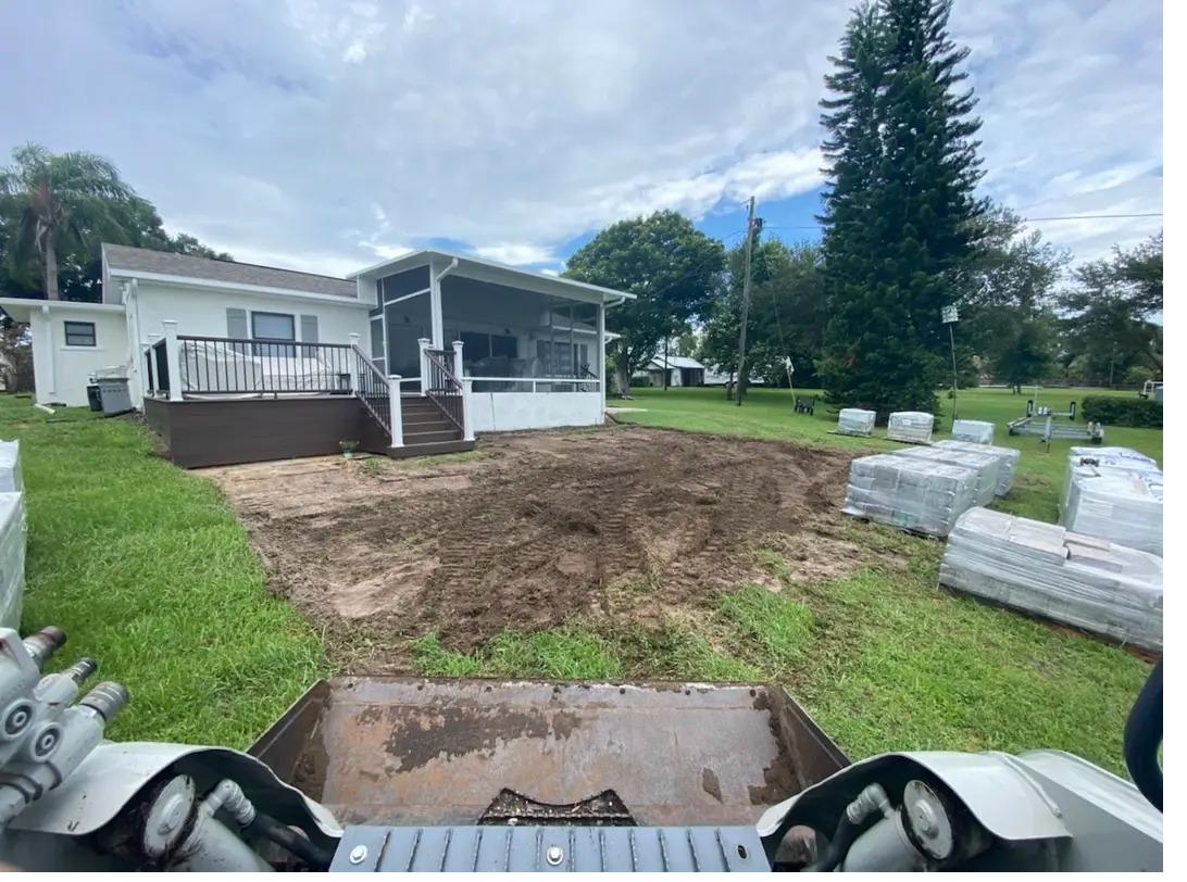 Before paver project 8